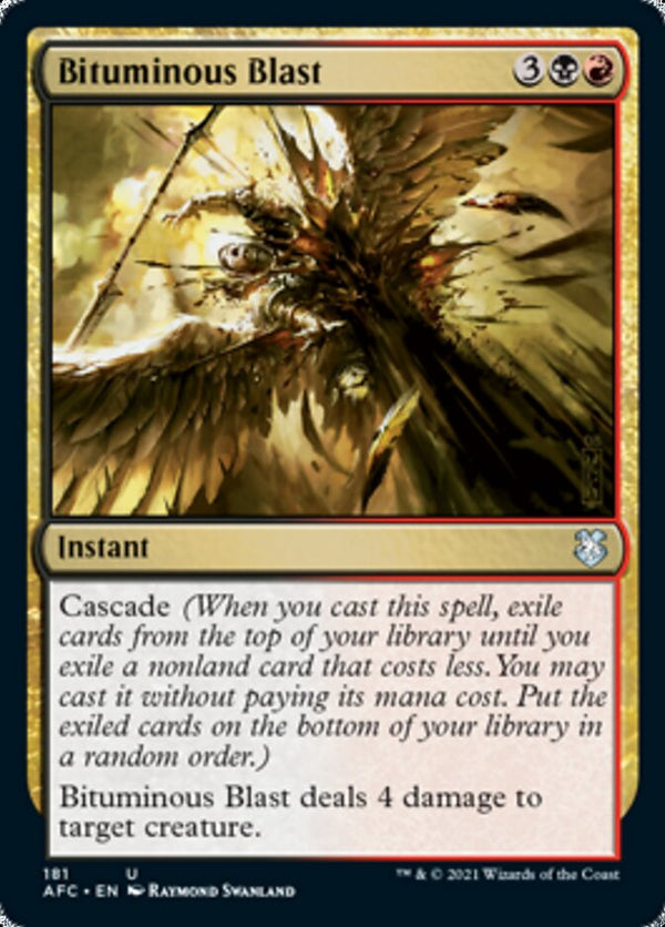 Bituminous Blast [Dungeons & Dragons: Adventures in the Forgotten Realms Commander] - Magic: The Gathering