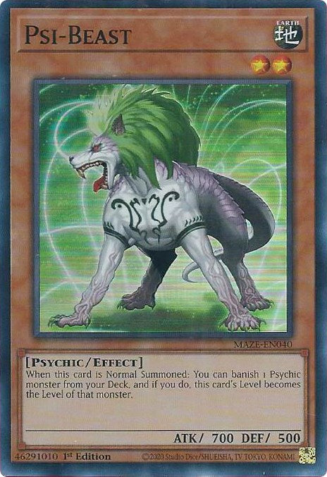 Psi-Beast [MAZE-EN040] Super Rare - Yu-Gi-Oh!