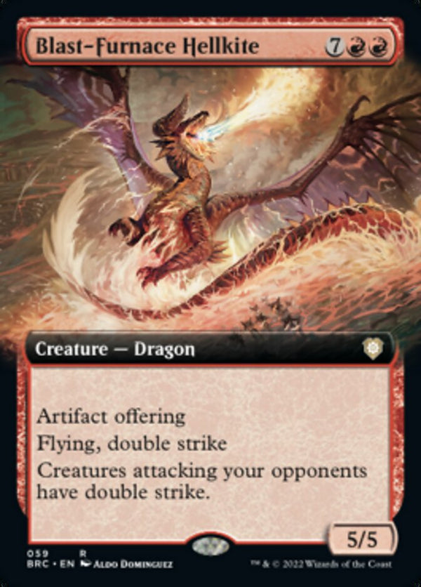 Blast-Furnace Hellkite (Extended Art) [The Brothers' War Commander] - Magic: The Gathering