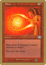Blaze (Nicolas Labarre) [World Championship Decks 2000] - Magic: The Gathering