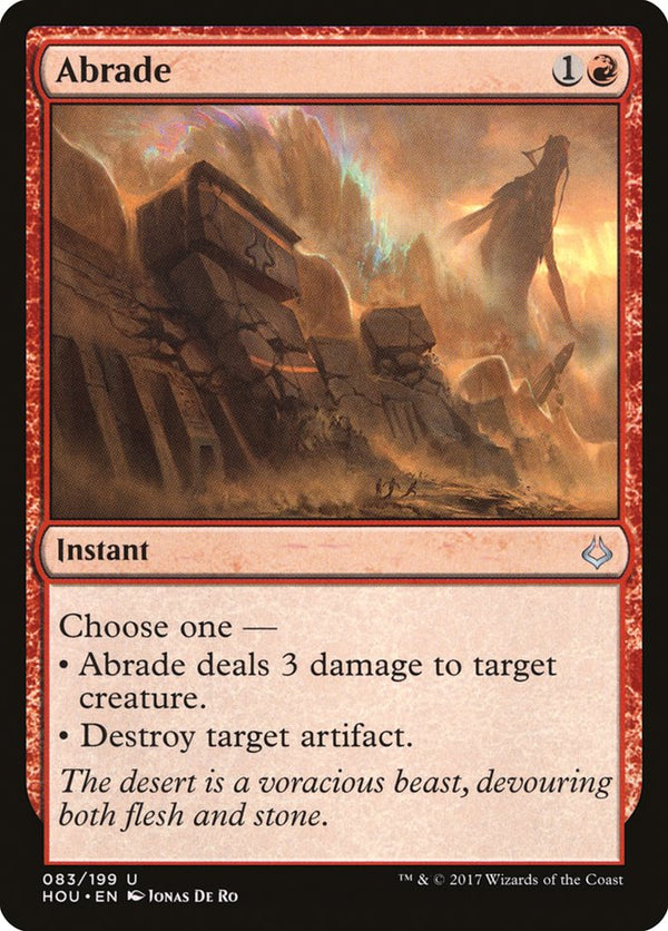 Abrade [Hour of Devastation] - Magic: The Gathering