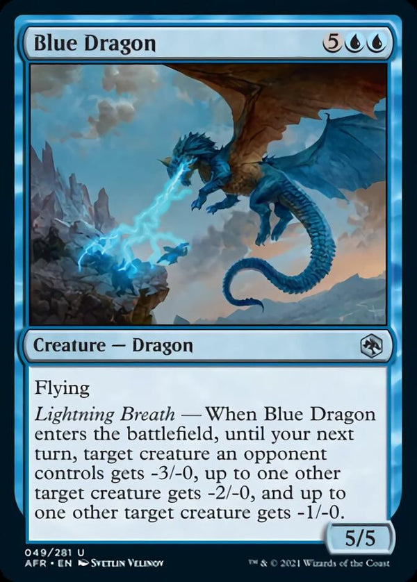 Blue Dragon [Dungeons & Dragons: Adventures in the Forgotten Realms] - Magic: The Gathering