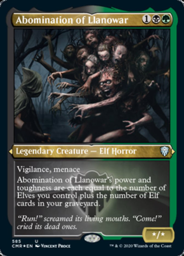 Abomination of Llanowar (Etched) [Commander Legends] - Magic: The Gathering
