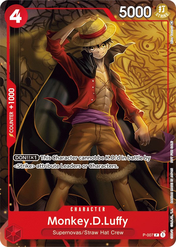 Monkey.D.Luffy (P-007) (Tournament Pack Vol. 1) [One Piece Promotion Cards] - Bandai