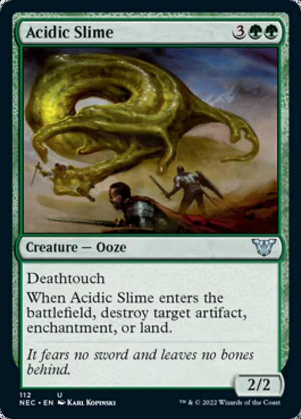 Acidic Slime [Kamigawa: Neon Dynasty Commander] - Magic: The Gathering