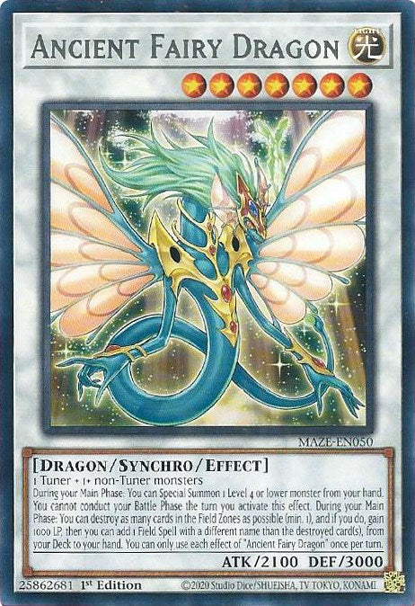 Ancient Fairy Dragon [MAZE-EN050] Rare - Yu-Gi-Oh!