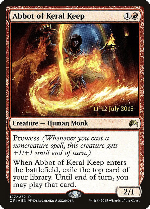 Abbot of Keral Keep [Magic Origins Prerelease Promos] - Magic: The Gathering