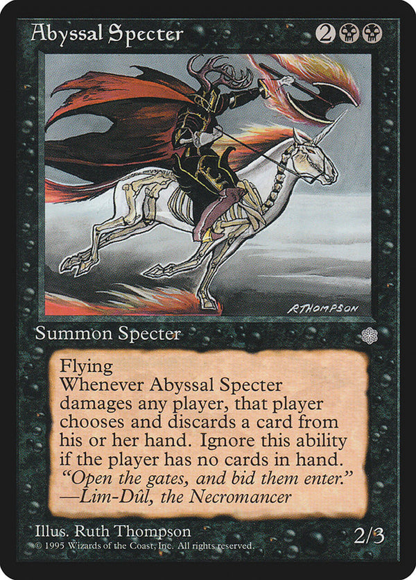 Abyssal Specter [Ice Age] - Magic: The Gathering