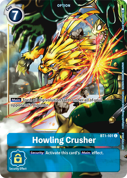 Howling Crusher [BT1-101] (Dash Pack) [Release Special Booster Ver.1.5 Promos] - Digimon
