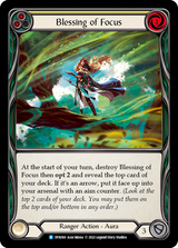 Blessing of Focus (Yellow) [DYN160] (Dynasty)  Rainbow Foil - Flesh And Blood