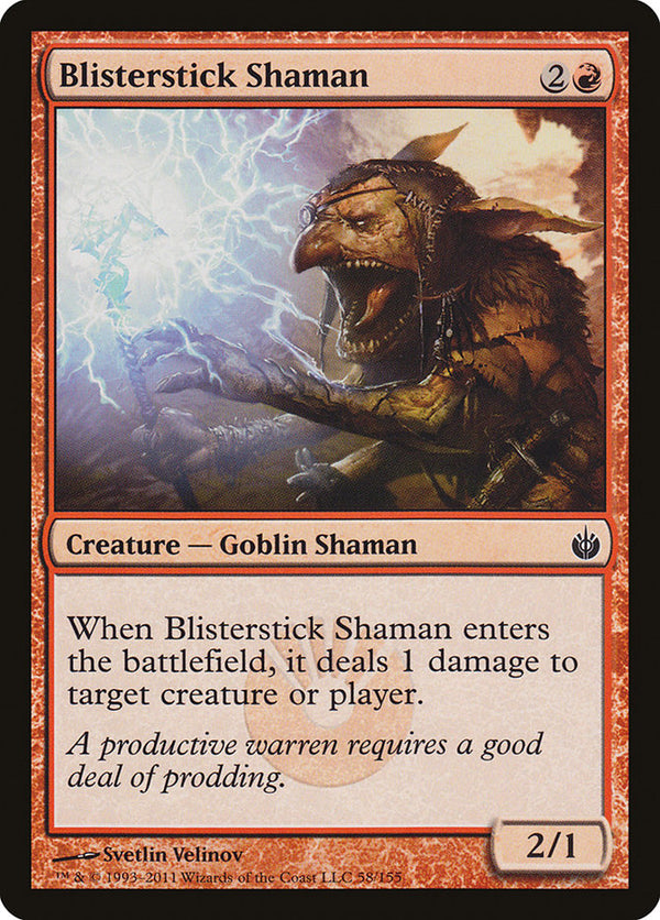 Blisterstick Shaman [Mirrodin Besieged] - Magic: The Gathering