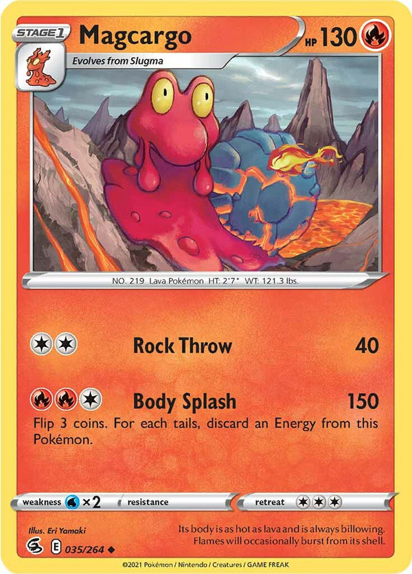 Magcargo (035/264) [Sword & Shield: Fusion Strike] - Pokémon