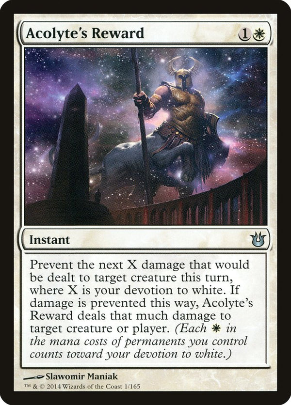 Acolyte's Reward [Born of the Gods] - Magic: The Gathering