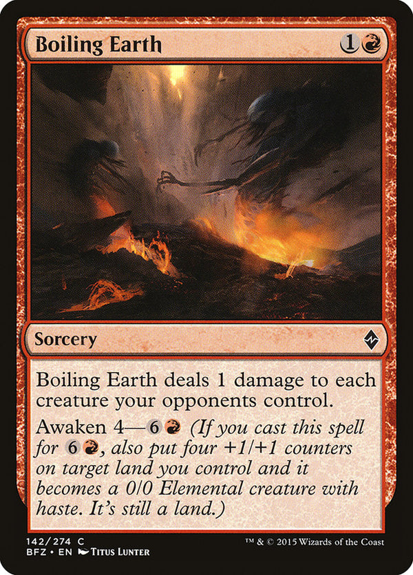 Boiling Earth [Battle for Zendikar] - Magic: The Gathering