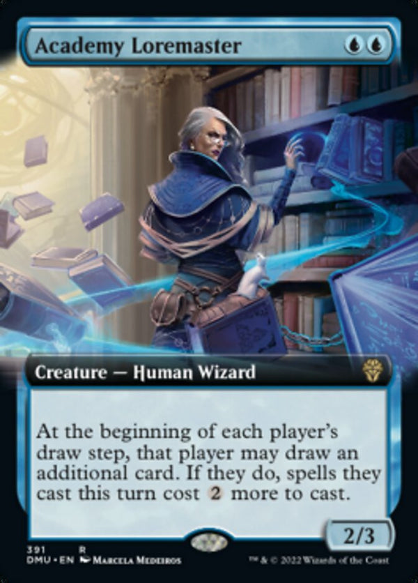 Academy Loremaster (Extended Art) [Dominaria United] - Magic: The Gathering