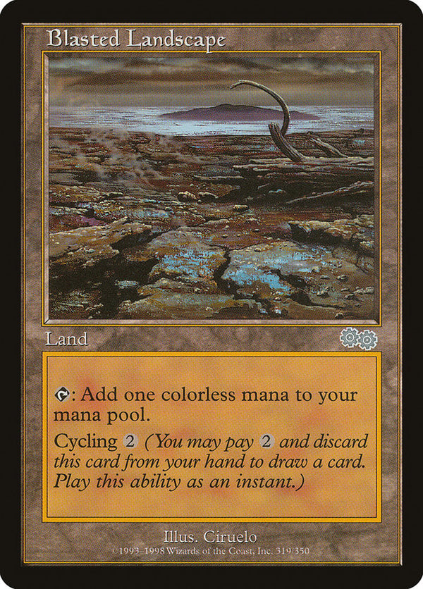 Blasted Landscape [Urza's Saga] - Magic: The Gathering