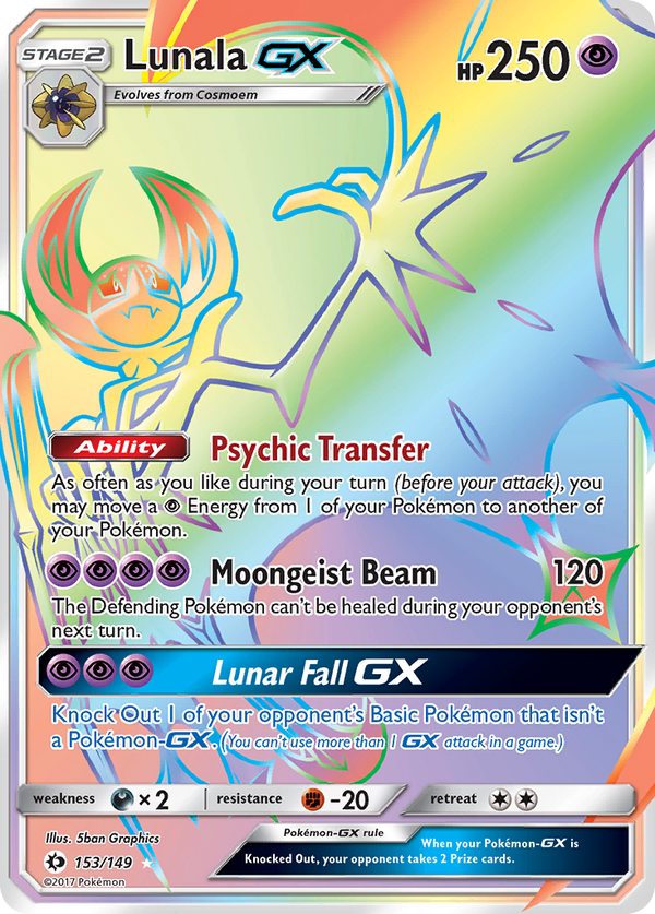 Lunala GX (153/149) [Sun & Moon: Base Set] - Pokémon