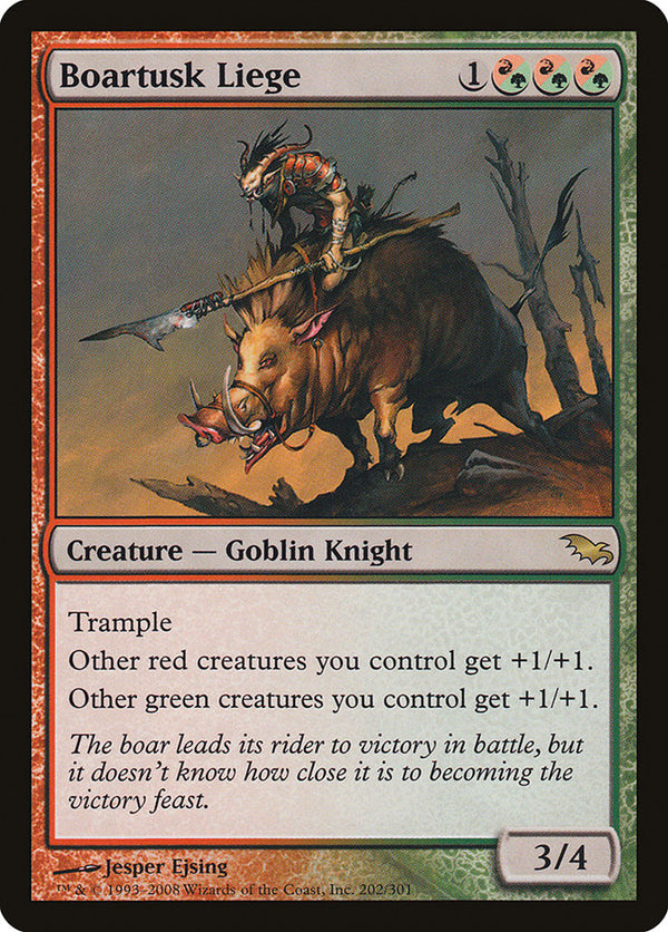 Boartusk Liege [Shadowmoor] - Magic: The Gathering