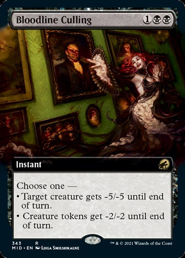 Bloodline Culling (Extended Art) [Innistrad: Midnight Hunt] - Magic: The Gathering