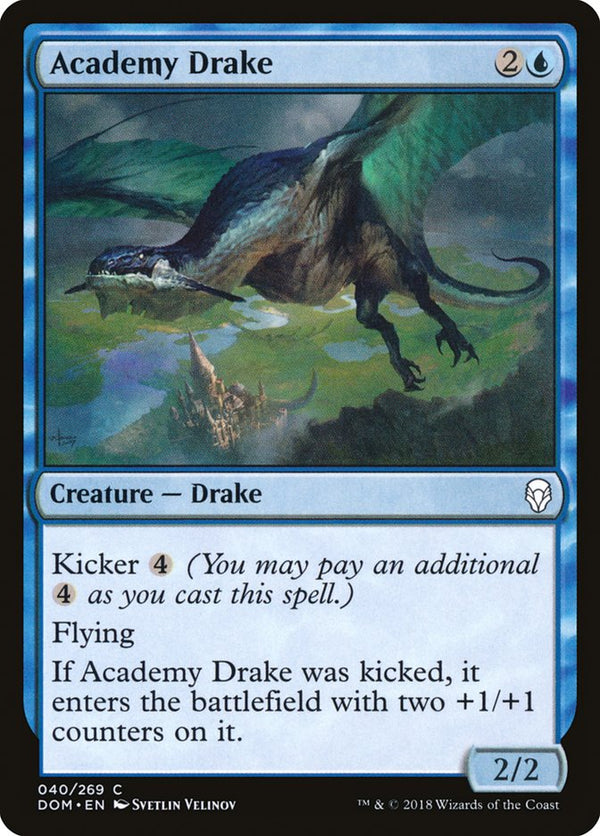 Academy Drake [Dominaria] - Magic: The Gathering