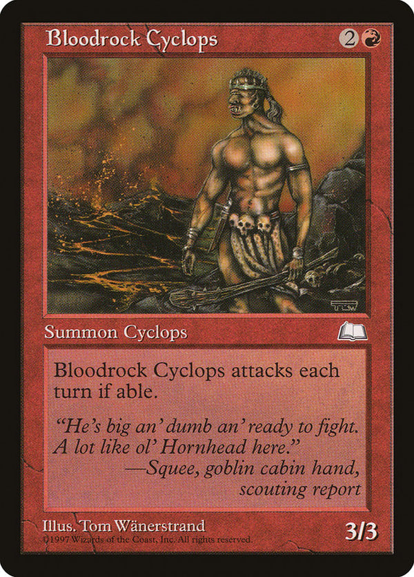Bloodrock Cyclops [Weatherlight] - Magic: The Gathering