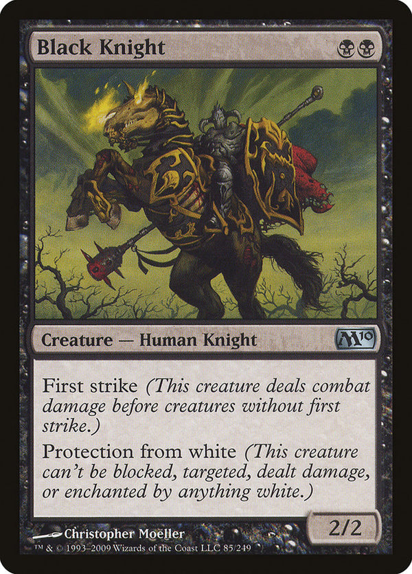 Black Knight [Magic 2010] - Magic: The Gathering