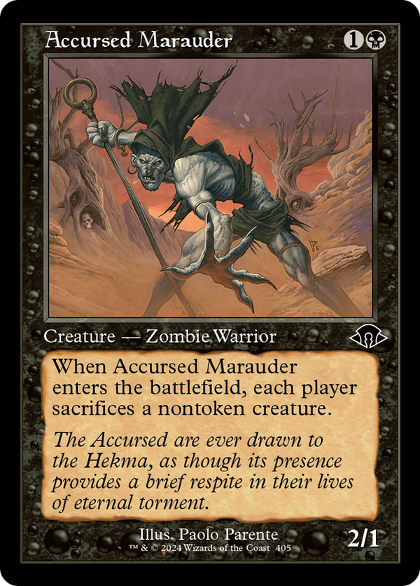 Accursed Marauder (Retro Frame) [Modern Horizons 3] - Magic: The Gathering
