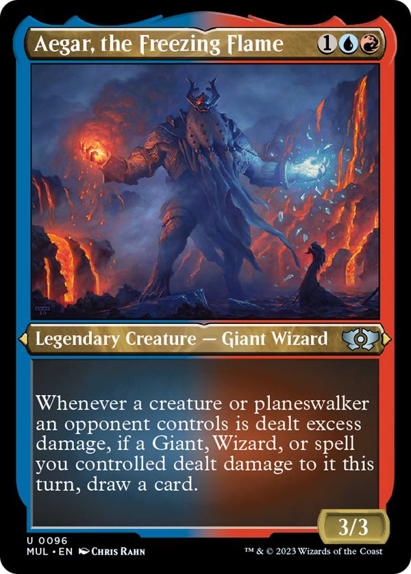 Aegar, the Freezing Flame (Foil Etched) [Multiverse Legends] - Magic: The Gathering