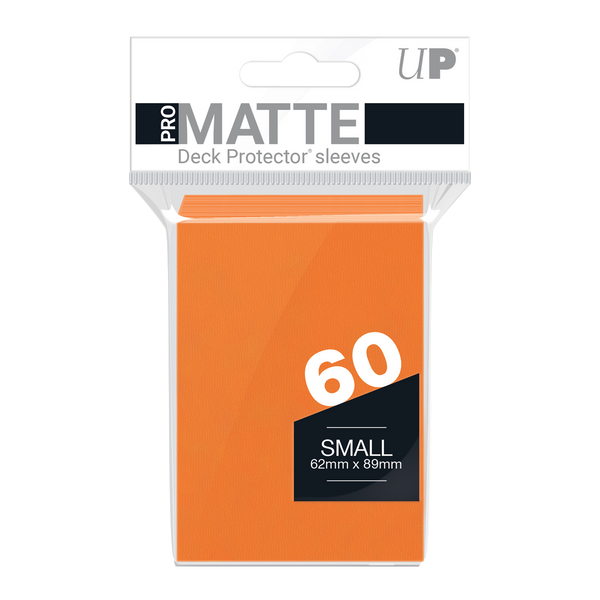 Ultra PRO: Small 60ct Sleeves - PRO-Matte (Orange) - Ultra PRO