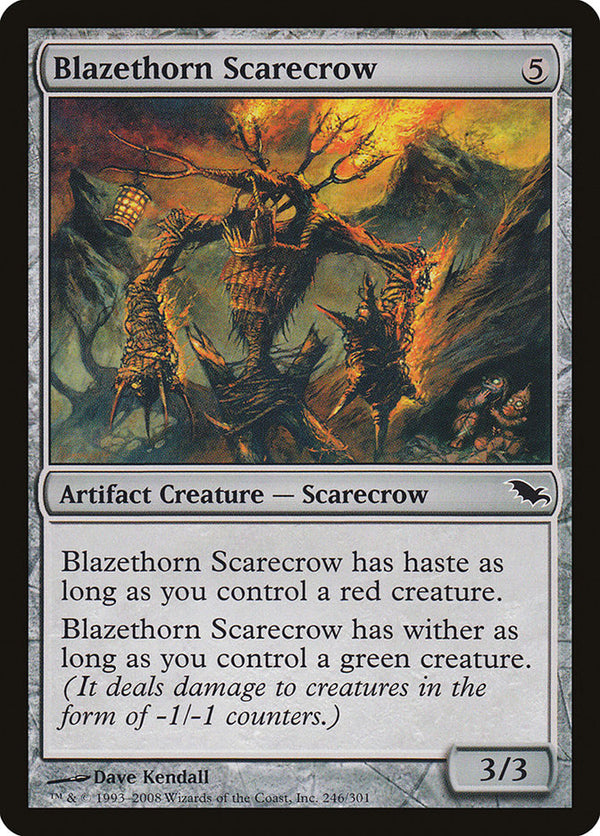 Blazethorn Scarecrow [Shadowmoor] - Magic: The Gathering