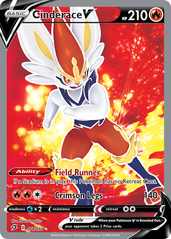 Cinderace V (178/192) [Sword & Shield: Rebel Clash] - Pokémon