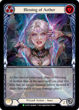 Blessing of Aether (Blue) [LGS118] (Promo)  Rainbow Foil - Flesh And Blood