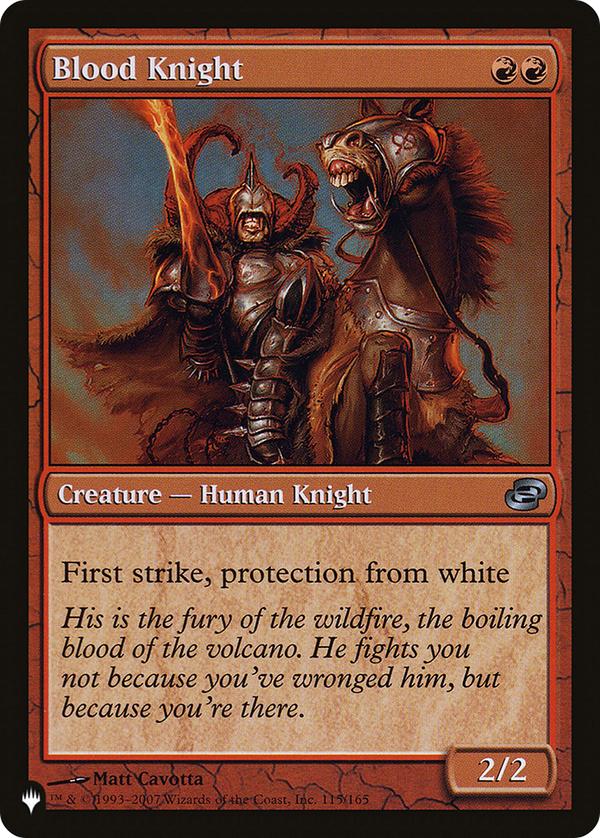 Blood Knight [The List] - Magic: The Gathering