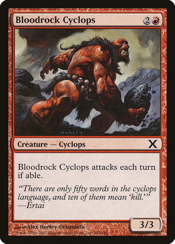 Bloodrock Cyclops [Tenth Edition] - Magic: The Gathering
