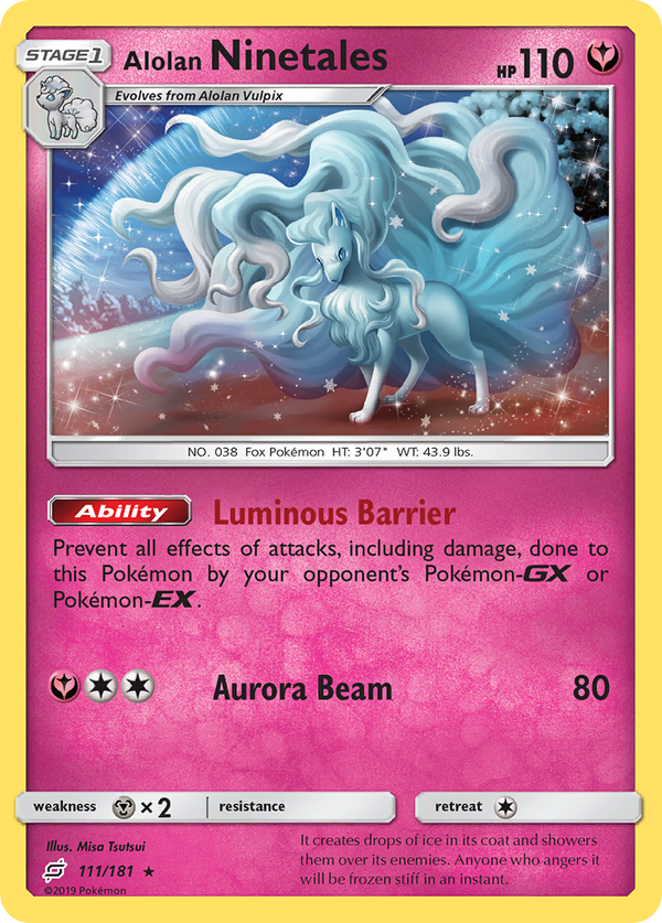 Alolan Ninetales (111/181) [Sun & Moon: Team Up] - Pokémon