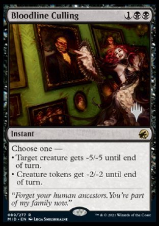Bloodline Culling (Promo Pack) [Innistrad: Midnight Hunt Promos] - Magic: The Gathering