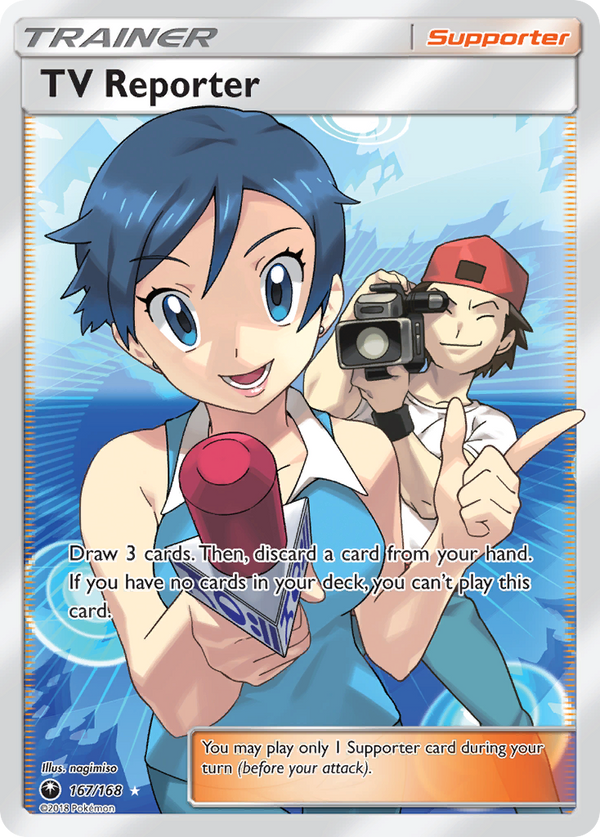 TV Reporter (167/168) [Sun & Moon: Celestial Storm] - Pokémon