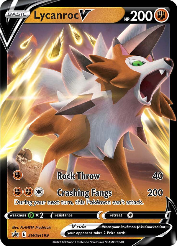 Lycanroc V (SWSH199) [Sword & Shield: Black Star Promos] - Pokémon