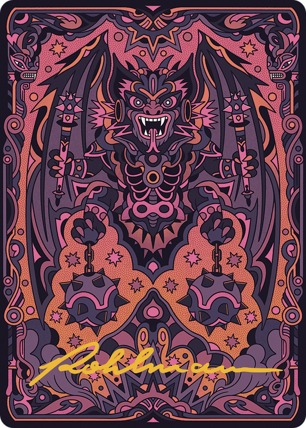 Bloodletter of Aclazotz Art Card (61/81) (Gold-Stamped Signature) [The Lost Caverns of Ixalan Art Series] - Magic: The Gathering
