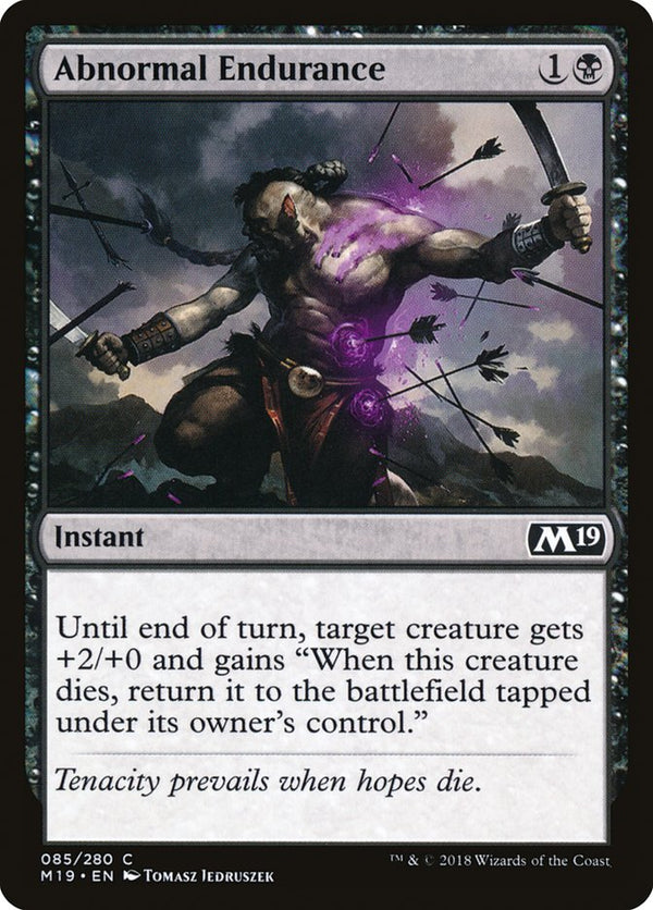 Abnormal Endurance [Core Set 2019] - Magic: The Gathering