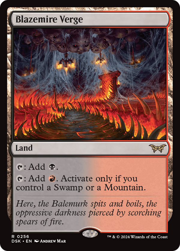 Blazemire Verge [Duskmourn: House of Horror] - Magic: The Gathering
