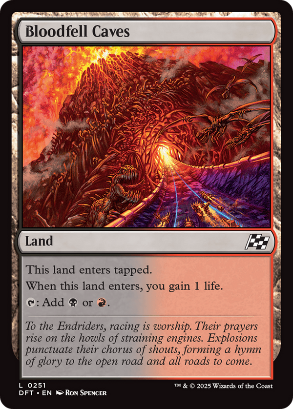 Bloodfell Caves [Aetherdrift] - Magic: The Gathering