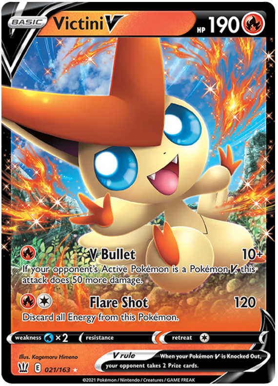 Victini V (021/163) [Sword & Shield: Battle Styles] - Pokémon