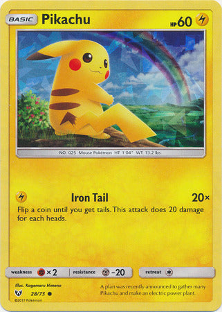 Pikachu (28/73) (Cracked Ice Holo) [Miscellaneous Cards] - Pokémon
