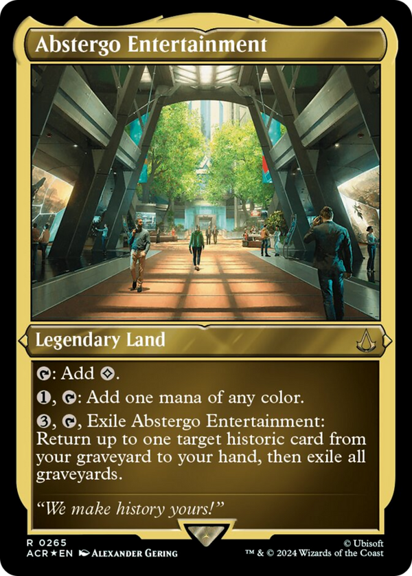 Abstergo Entertainment (Foil Etched) [Assassin's Creed] - Magic: The Gathering