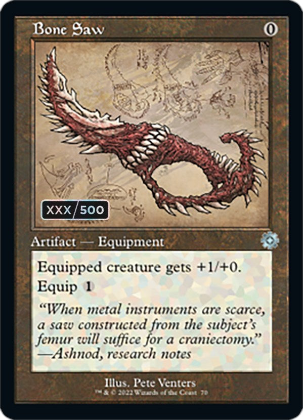Bone Saw (Retro Schematic) (Serialized) [The Brothers' War Retro Artifacts] - Magic: The Gathering