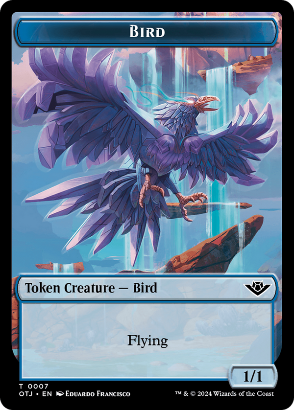 Bird // Plot Double-Sided Token [Outlaws of Thunder Junction Tokens] - Magic: The Gathering