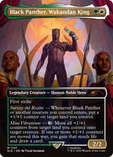 Black Panther, Wakandan King (Rainbow Foil) [Secret Lair Drop Series] - Magic: The Gathering