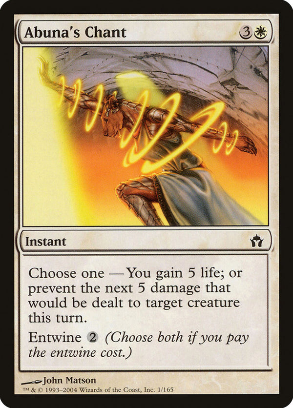 Abuna's Chant [Fifth Dawn] - Magic: The Gathering