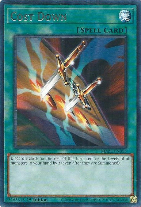 Cost Down [MAZE-EN055] Rare - Yu-Gi-Oh!
